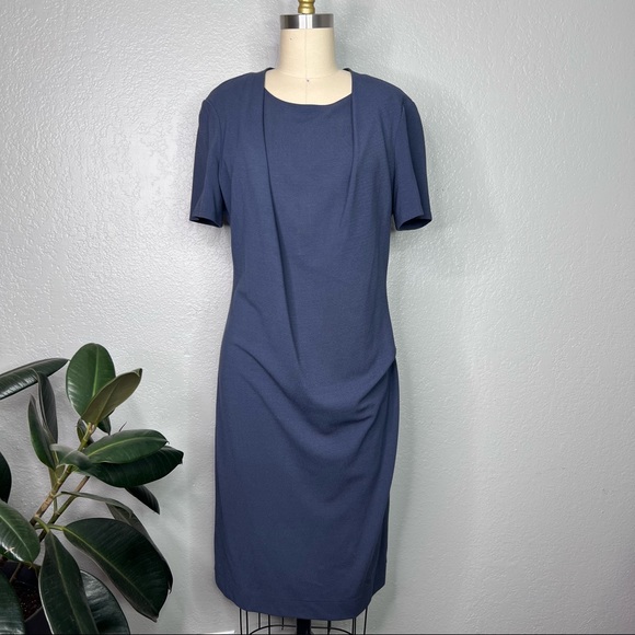 Halston Heritage Asymmetrical Drape professional Dress size 10 - Picture 6 of 7